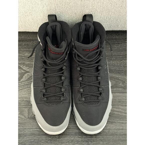 Air Jordan 9 Retro Charcoal Black Grey Red Men’s Size 11.5 Excellent No Box - Picture 2 of 9